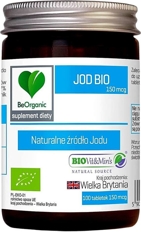 Iode BIO 100 comprimés (150 mcg) - BE ORGANIC