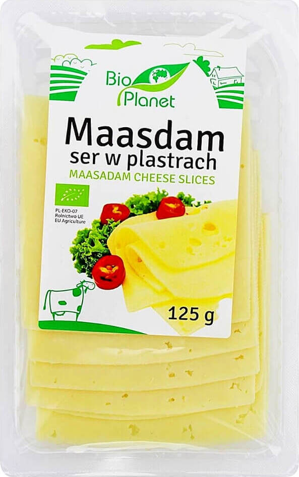 Tranches de fromage Maasdam 125 g - BIO PLANET