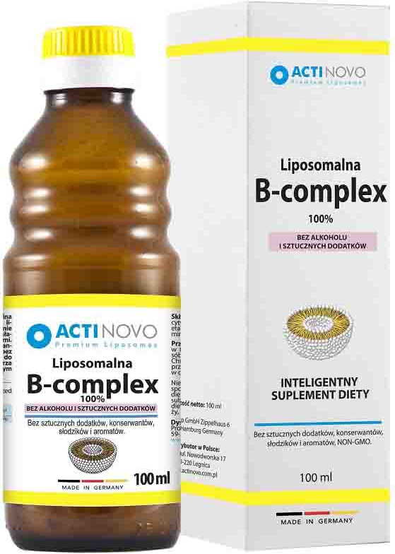 Vitamine B liposomale - COMPLEXE 100% sans alcool 20 doses de 100 ml - ACTINOVO