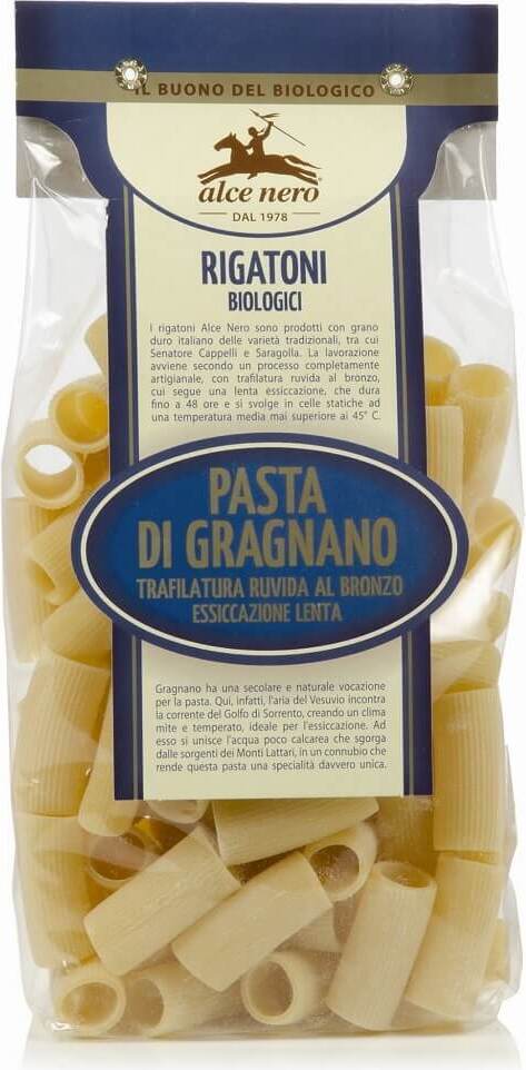 Pâtes Rigatoni (semoule) BIO 500 g - ALCE NERO