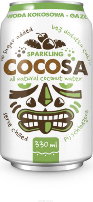 Eau de coco gazéifiée 330 ml COCOSA