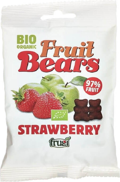 Jelly beans (oursons) pomme - fraise sans gluten BIO 50 g - HOUSE OF DENMARK