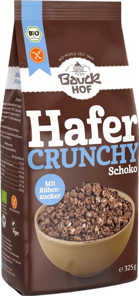 Cacao croquant à l'avoine sans gluten BIO 325 g - BAUCK HOF