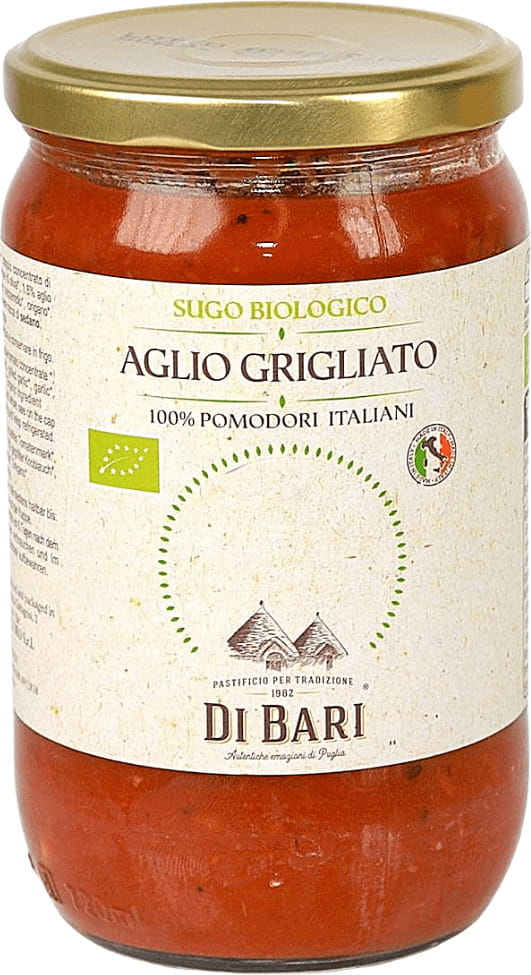 Sauce tomate à l'ail grillé BIO 680 g - PASTIFICIO DI BARI