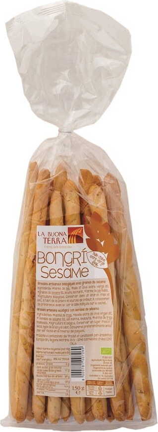 Doigts de pain Grissini au sésame BIO 150 g - LA BUONA TERRA