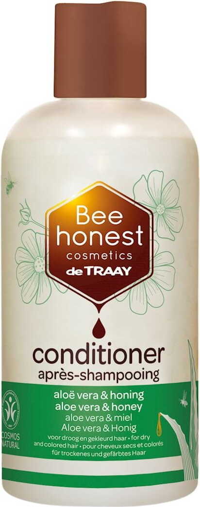 Après-shampooing pour cheveux secs et colorés à l'aloe vera et au miel écologique 250 ml - BEE HONEST