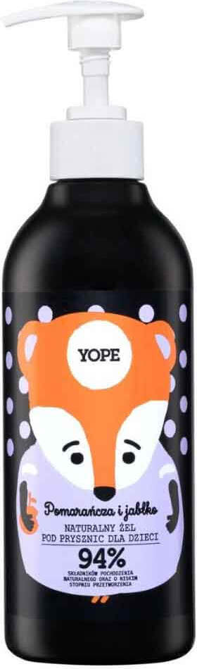 Gel douche naturel pour enfant orange et pomme 400 ml YOPE