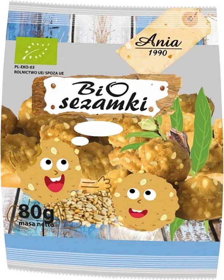 Biscuits aux graines de sésame BIO 80 g - BIO ANIA