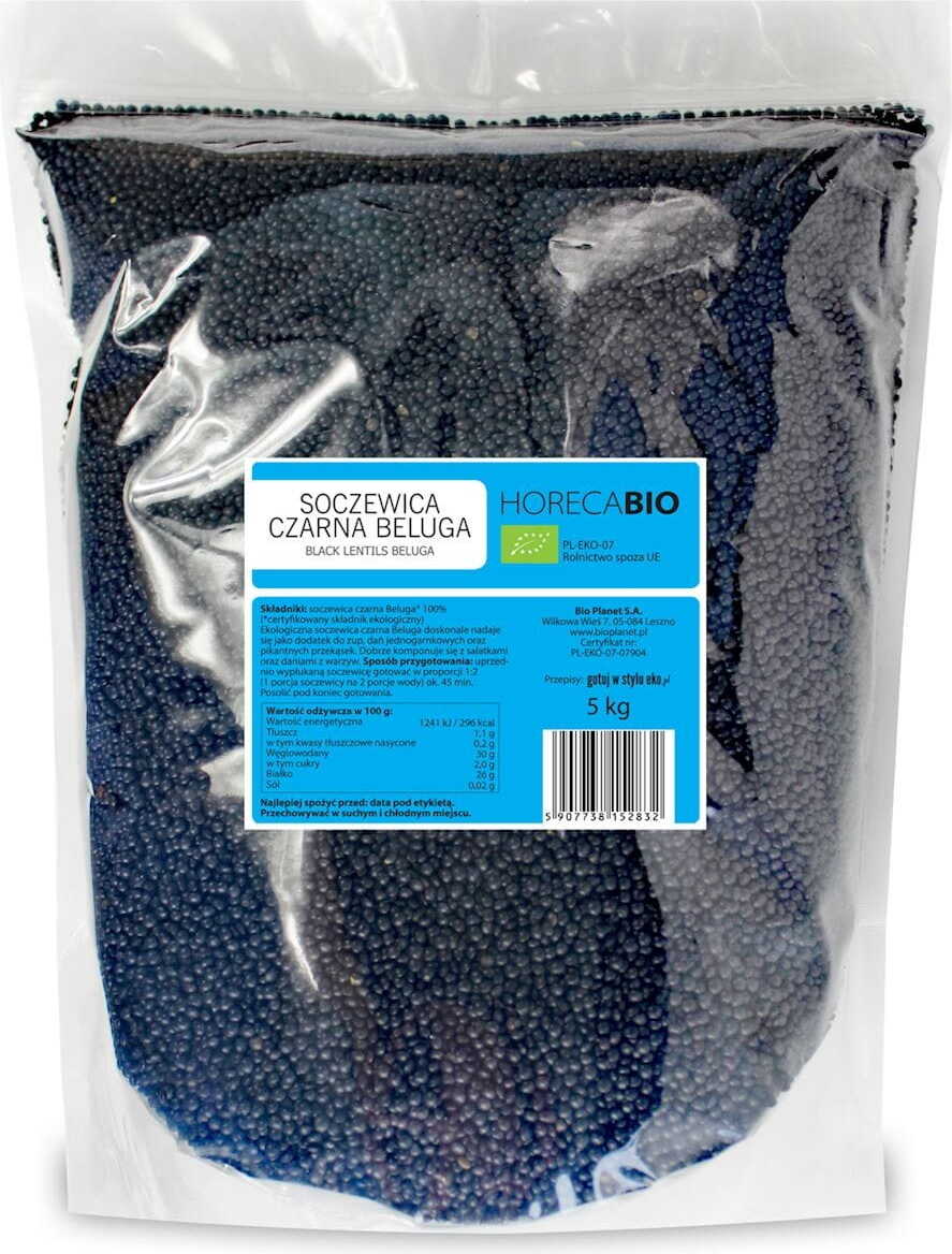 Lentilles noires beluga BIO 5 kg - HORECA