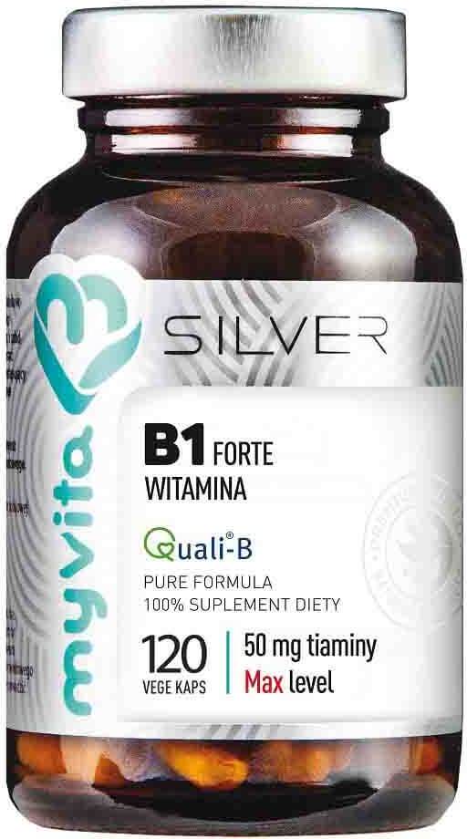 Vitamine B1 thiamine 50mg 120 gélules végétales 68 g MYVITA SILVER PURE