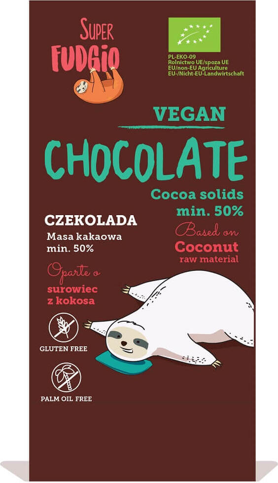 Chocolat coco sans gluten BIO 80 g - SUPER FUDGIO
