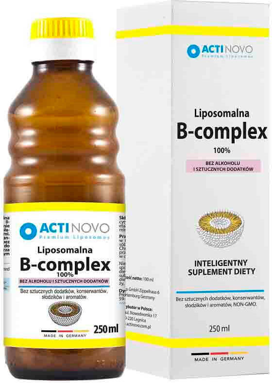 Vitamine B liposomale - COMPLEXE 100% sans alcool 50 portions 250 ml - ACTINOVO