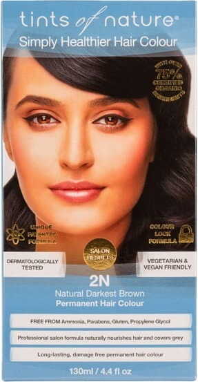 Teinture capillaire naturelle - 2n châtain très foncé TINTS OF NATURE