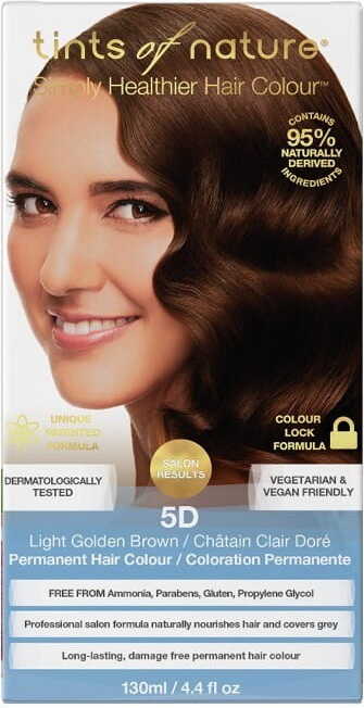 Teinture capillaire naturelle - 5d châtain clair doré TINTS OF NATURE
