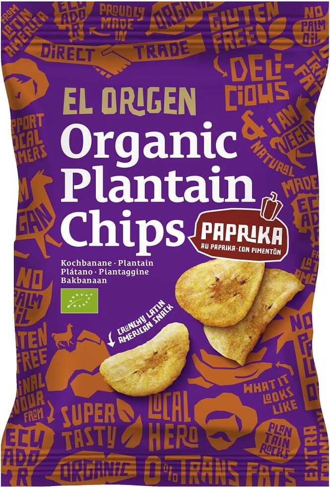 Chips plantana sans gluten BIO 80 g - EL ORIGEN