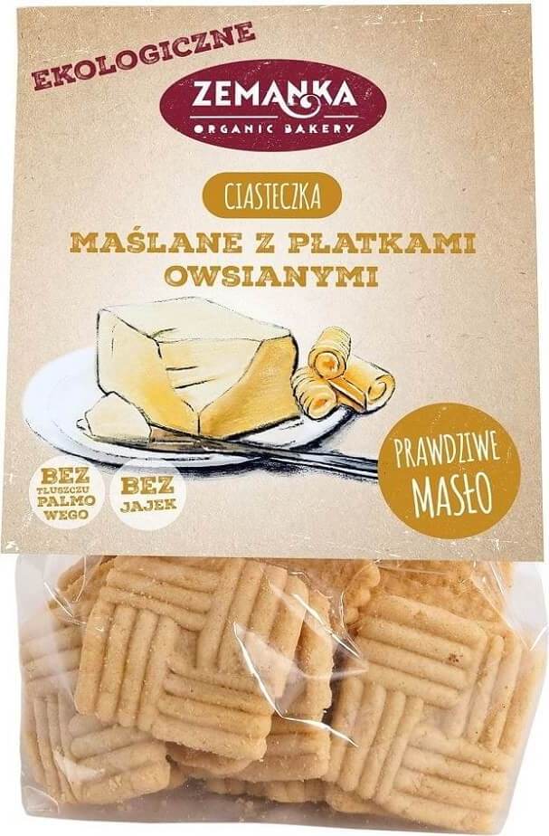 Biscuits au beurre aux flocons d'avoine BIO 100 g - ZEMANKA