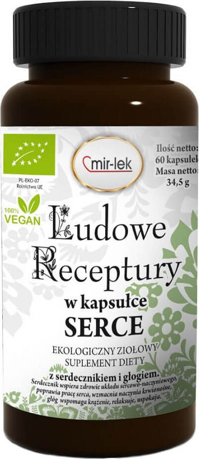 Gélules coeur BIO 30 g 60 gélules MIR - LEK