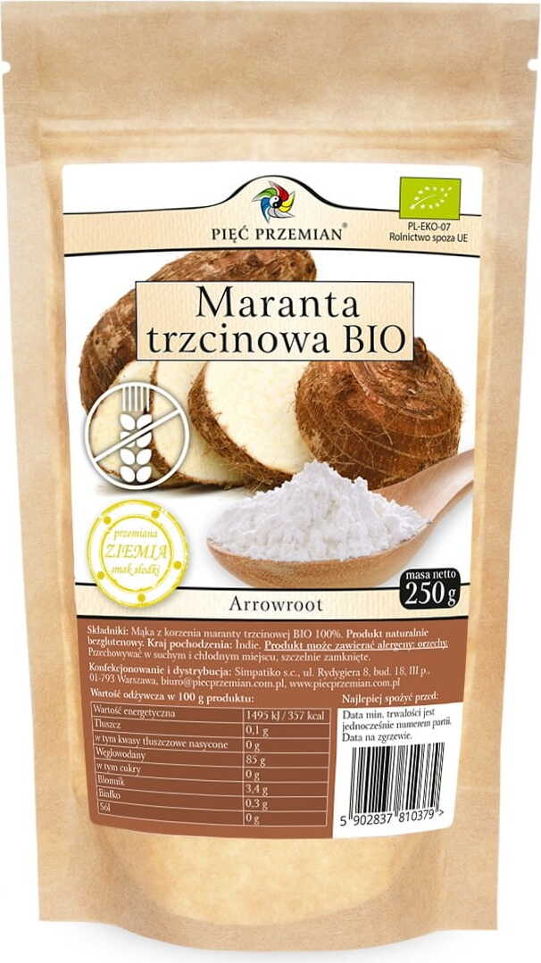 Maranta roseau sans gluten BIO 250 g - CINQ CHANGEMENTS