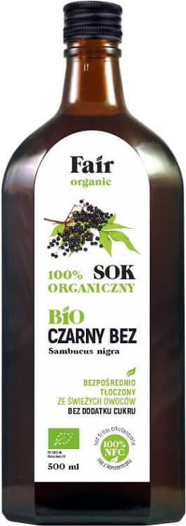Jus de sureau NFC BIO 500 ml - FAIR ORGANIC
