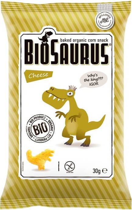 Dinosaures maïs chips goût fromage sans gluten BIO 30 g CIBI