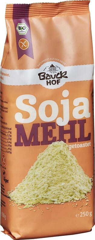 Farine de soja torréfiée sans gluten BIO 250 g - BAUCK HOF