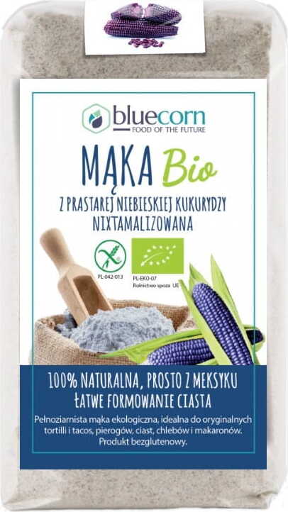 Farine de maïs bleu nixtamilisé BIO 250 g - BLUECORN