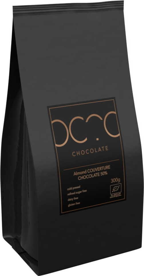 Chocolat de couverture aux amandes sans gluten BIO 1 kg - HORECA (CACAO)