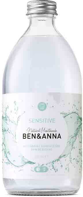 Bain de Bouche à l'Aloès Sauge et à l'Huile de Menthe Poivrée 500 ml - BEN & ANNA