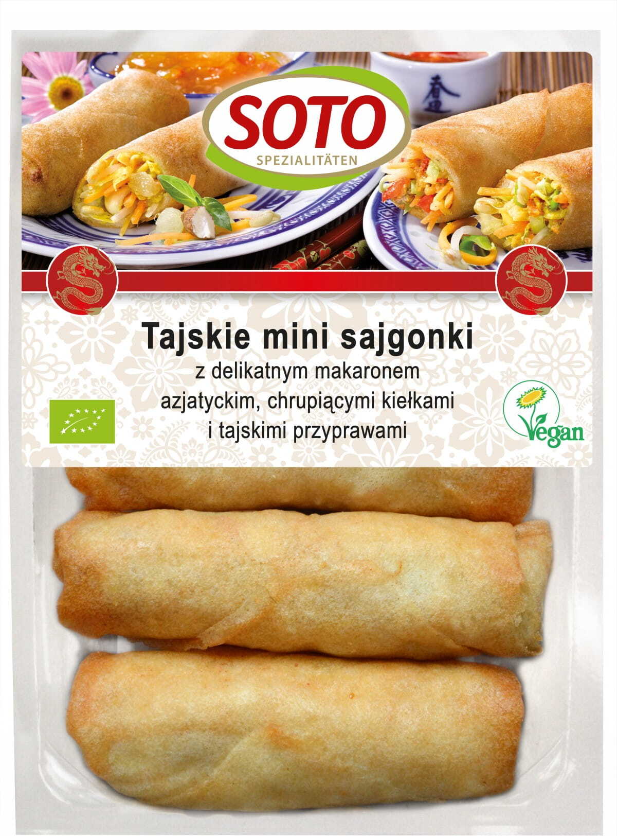 Mini rouleaux de printemps végétaliens à la thaïlandaise BIO 200 g SOTO