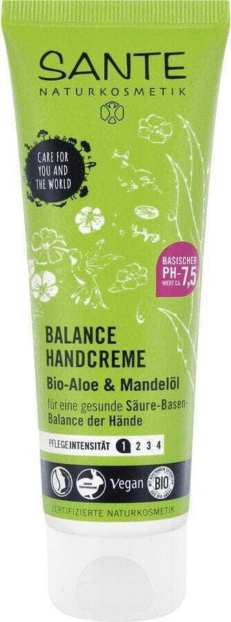 Crème mains équilibre aloe et huile d'amande eco 75 ml - SANTE
