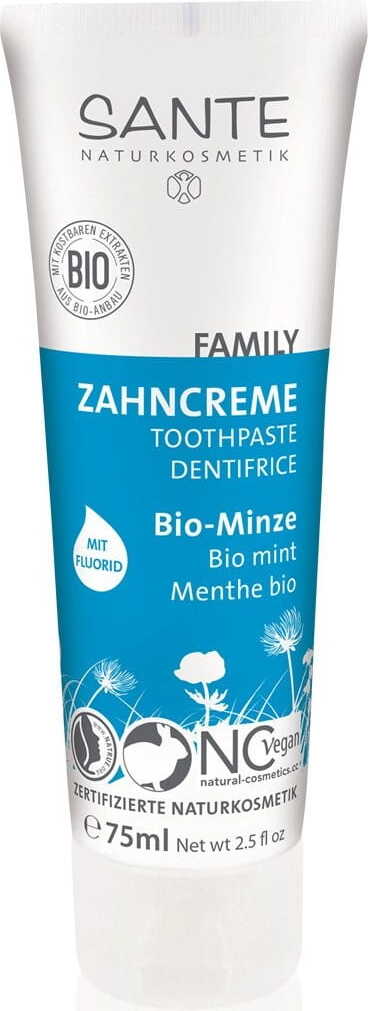 Dentifrice menthe au fluor éco 75 ml - SANTE