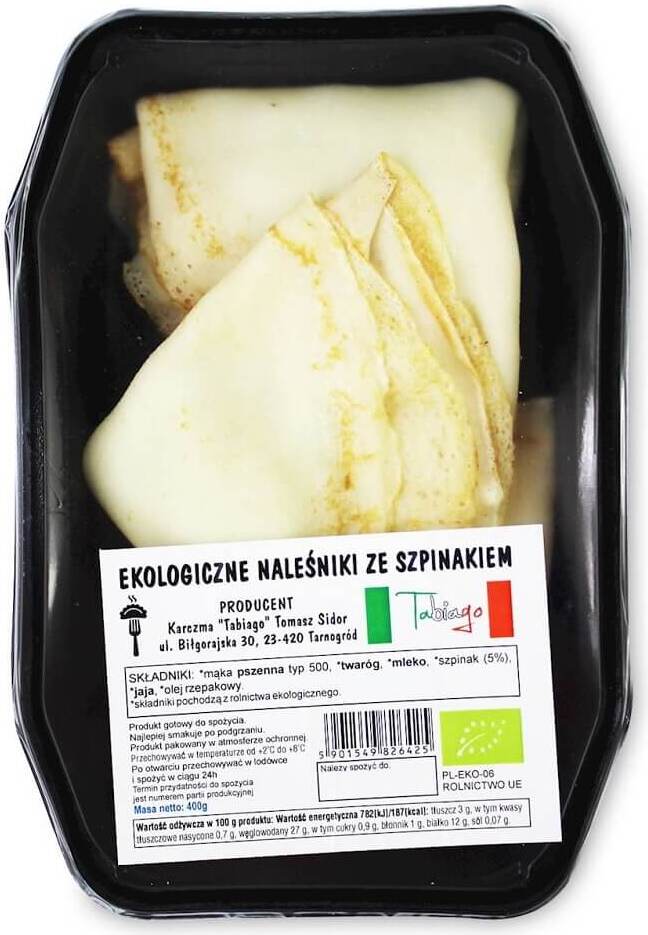 Crêpes aux épinards BIO 400 g - KARCZMA TABIAGO
