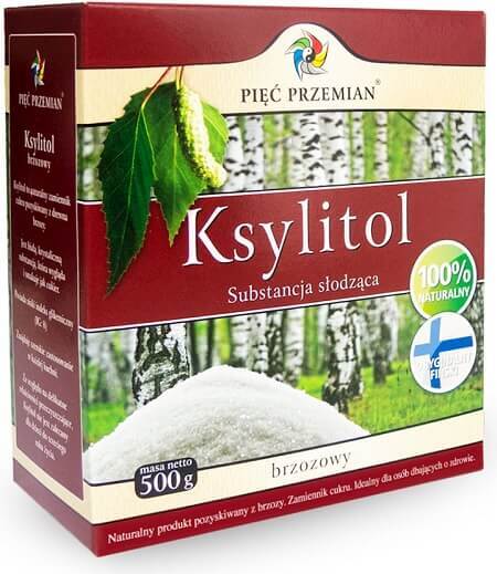 Xylitol (boîte en papier) 500 g - CINQ CHANGEMENTS
