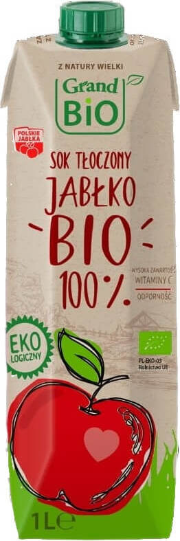Jus de pomme pressé 100% NFC BIO 1000 ml SOKPOL