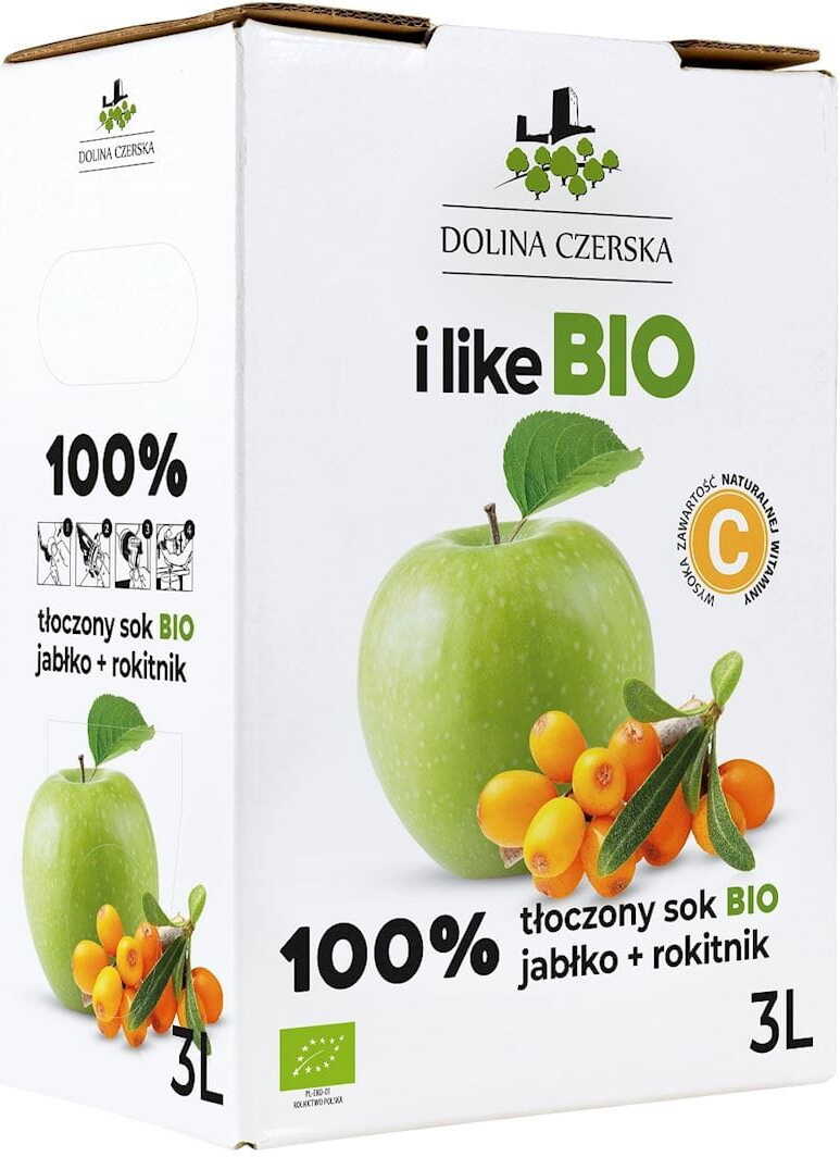 Jus de pomme à l'argousier NFC BIO 3 L - CZERSKA VALLEY