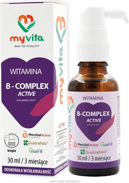 Vitamine B - COMPLEX active B COMPLEX gouttes 30 ml MYVITA