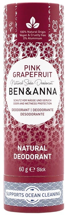 Déodorant naturel à base de soda au pamplemousse rose stick 60 g BEN & ANNA