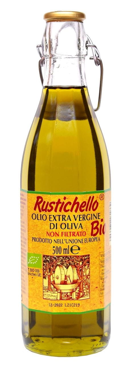 Huile d'olive extra vierge BIO non filtrée 500 ml - RUSTICHELLO
