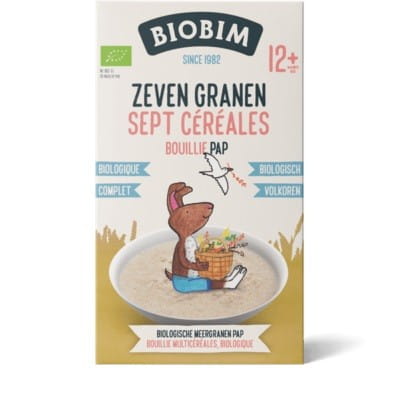 12 mois de bouillie 7 céréales à la vitamine B1 BIO 250 g - BIOBIM