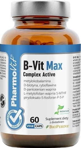 COMPLEXE Vitamine B 60 gélules 312 g - PHARMOVIT