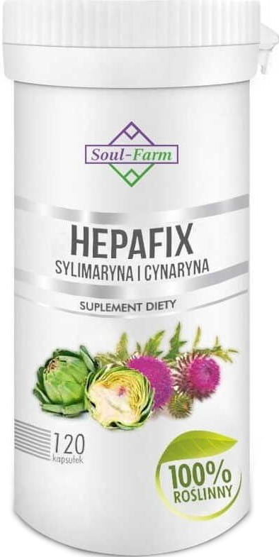 HEPAfix silymarine et cynarine 560 MG 120 gélules - SOUL FARM