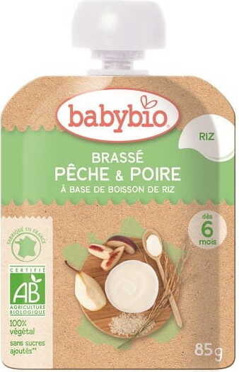 Dessert aux fruits avec boisson au riz dès 6 mois BIO 85 g BABYBIO