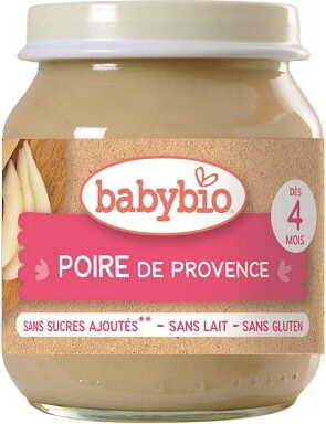 Poire dessert dès 4 mois BIO sans gluten 130 g BABYBIO