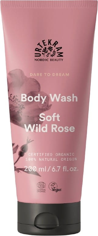 Gel douche à l'extrait de rose sauvage BIO 200 ml URTEKRAM