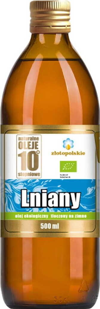 Huile de lin pressée à froid BIO 500 ml - POLISH GOLD