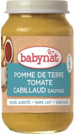 Mélange de légumes au cabillaud dès 6 mois 200 g BABYBIO