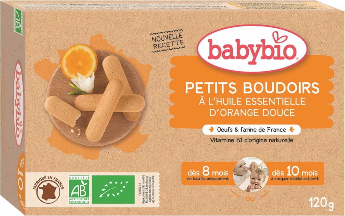 Biscuits à l'huile d'orange BIO 120 g BABYBIO