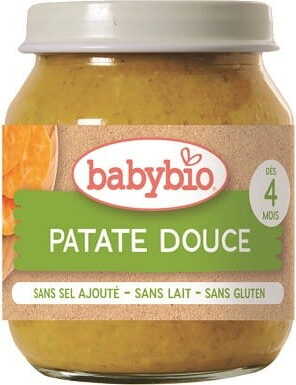 Purée de patate douce dès 4 mois sans gluten BIO 130 g BABYBIO