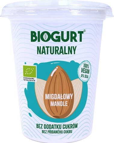 BIOGURT alternative végétalienne au yaourt aux amandes fermentées BIO 400 g BIOGURT