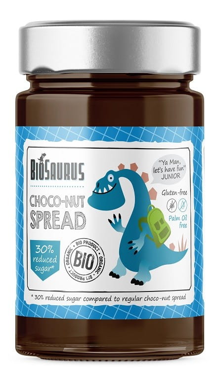 Crème de noix et de cacao BIOSAURUS sans gluten BIO 200 g BIOSAURUS